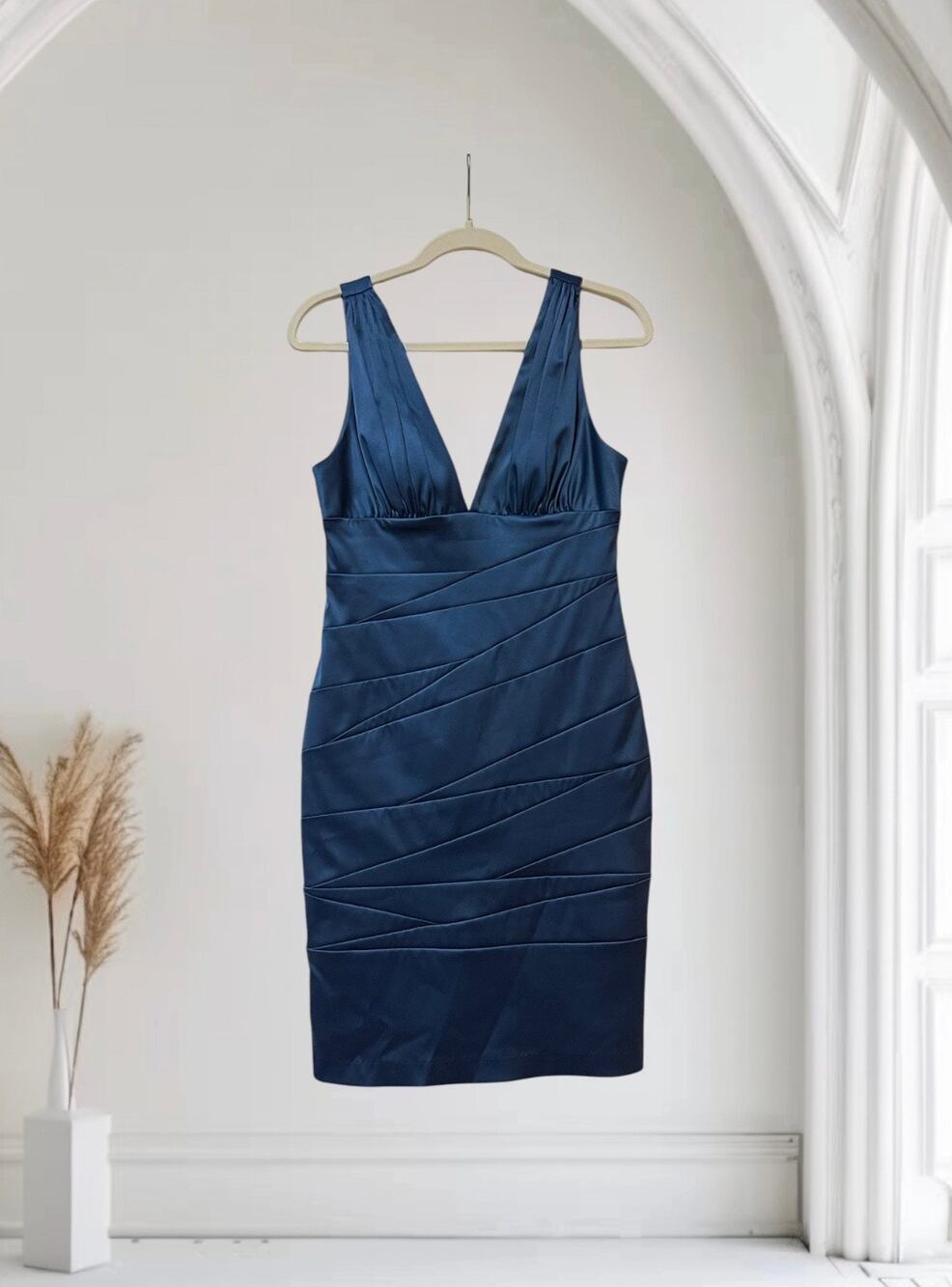 NW Collection Bisou Bisou Blue Party Cocktail Dress Size Small